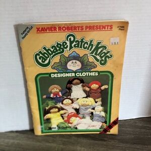 Vtg Cabbage Patch Kids Designer Clothes Pattern Book